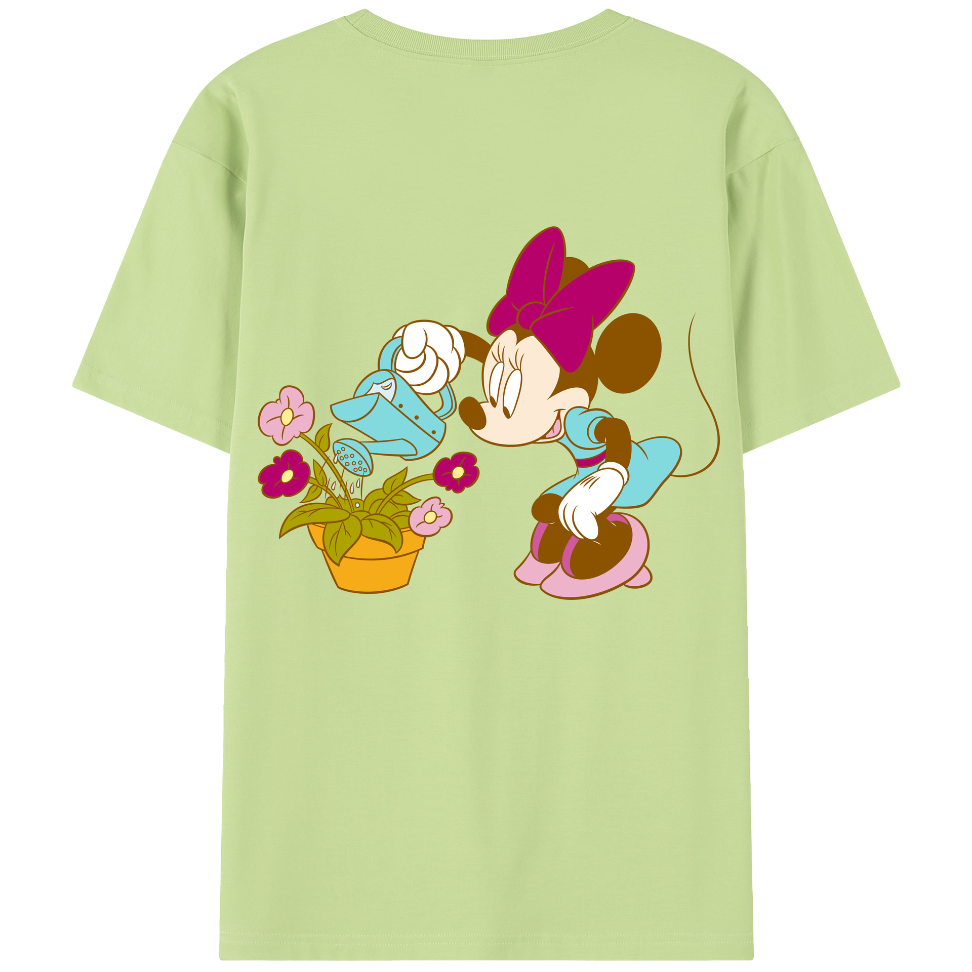 （画像用） ミッキーマウス Mickey Mouse 綿100％半袖Tシャツ（背面プリント）